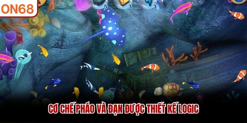 Cơ chế pháo và đạn được thiết kế logic Bắn cá jili